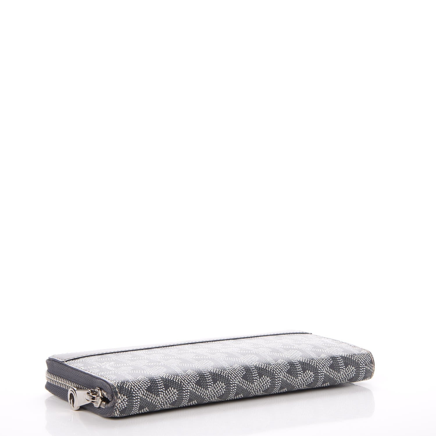 Goyard Goyardine Matignon Zip Around GM Wallet Grey 4 of 12