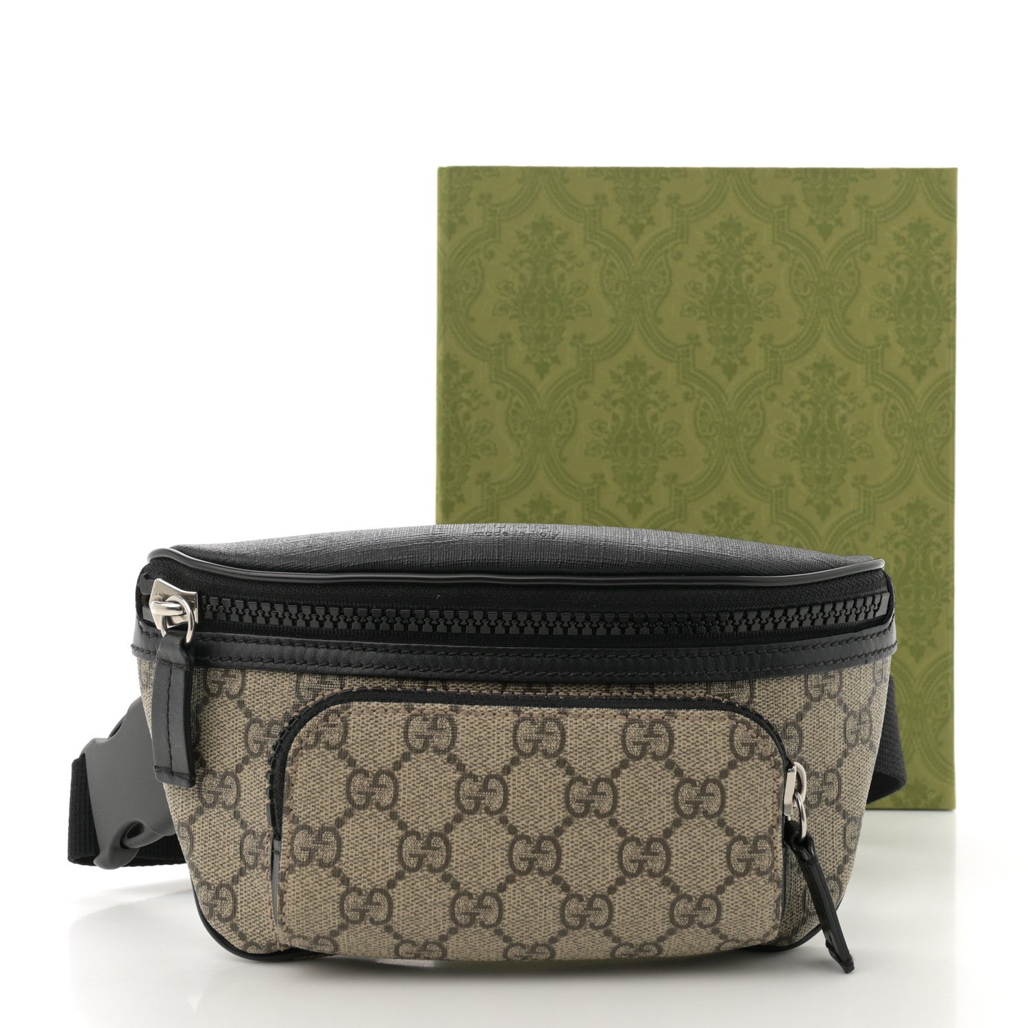 Gucci GG Supreme Monogram Belt Bag Black 12 of 12
