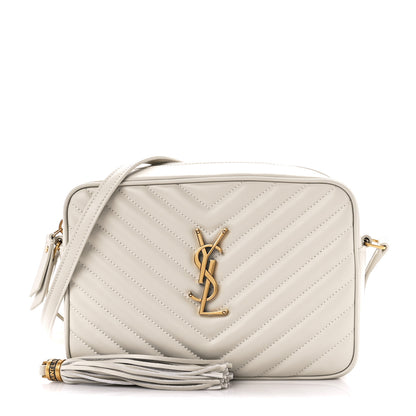 Saint Laurent Calfskin Matelasse Monogram Lou Camera Bag Crema Soft 1 of 12