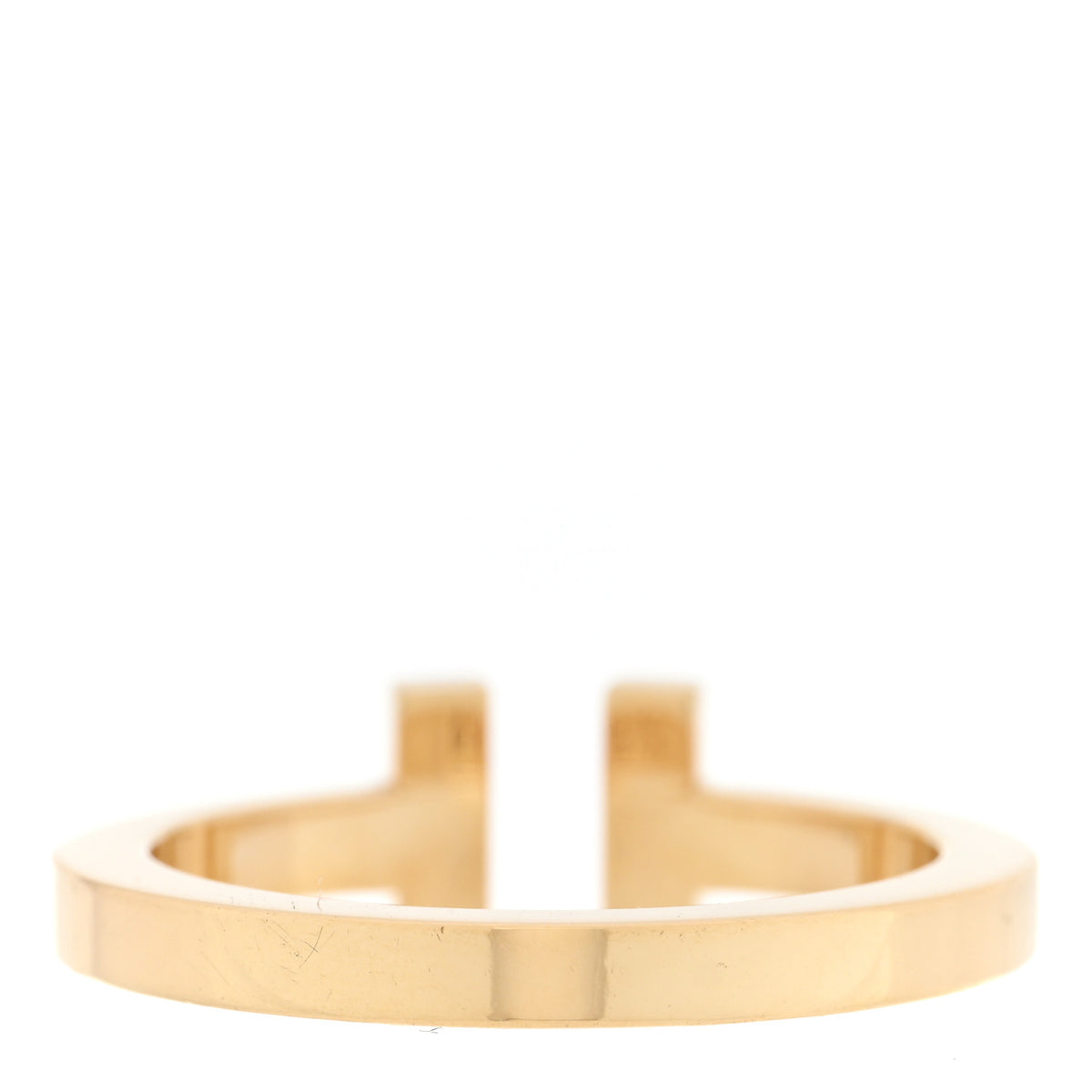 Tiffany 18K Yellow Gold T Square Ring 60 9 3 of 4