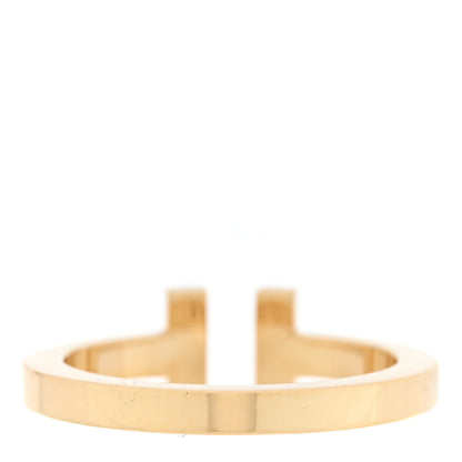 Tiffany 18K Yellow Gold T Square Ring 60 9 3 of 4