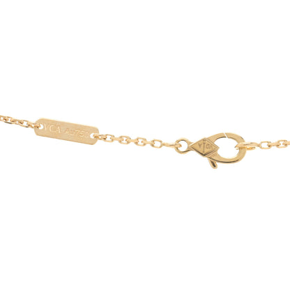 Van Cleef & Arpels 18K Yellow Gold Black Onyx Vintage Alhambra Pendant Necklace 4 of 5