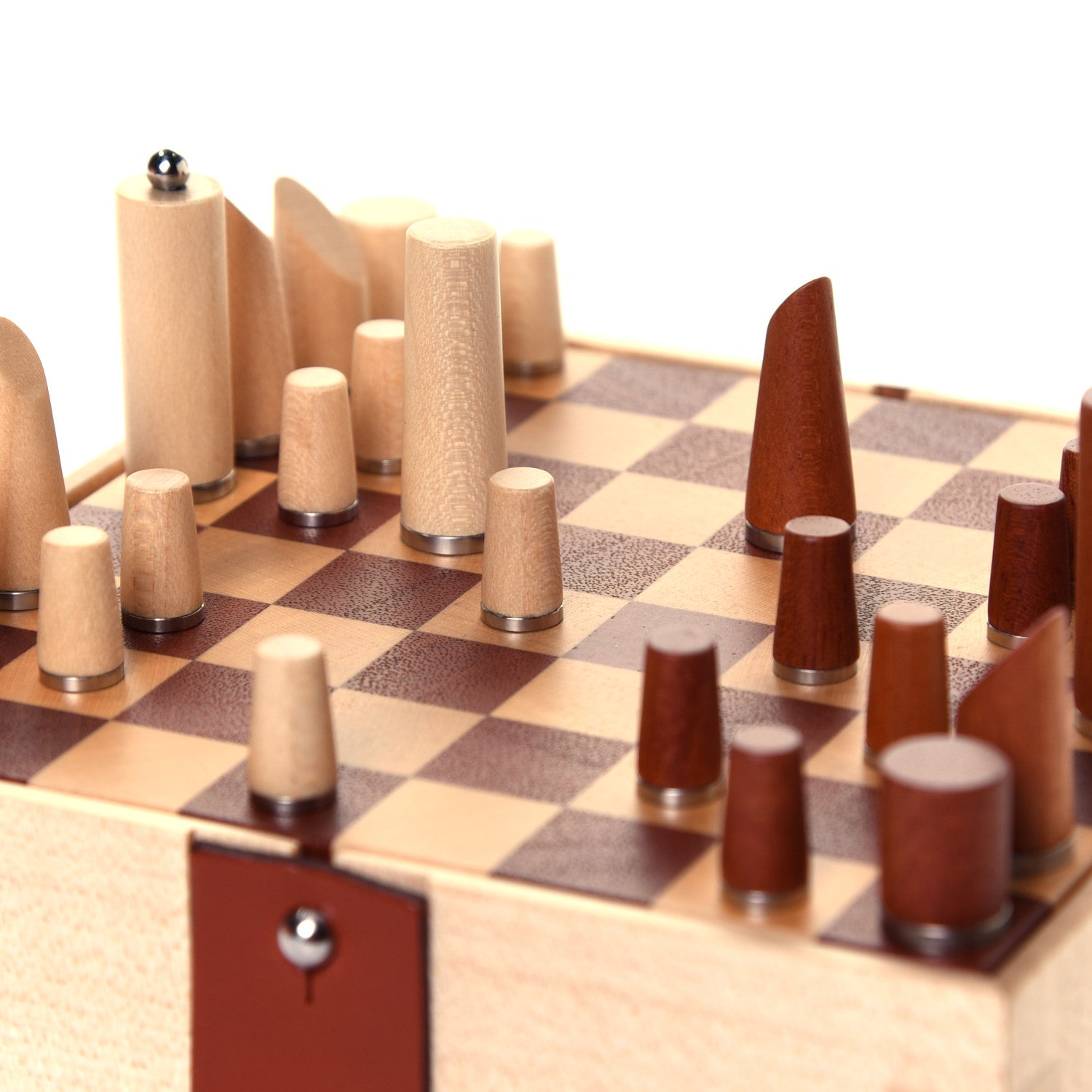 Hermes Sycamore Mahogany Wood Samarcande Chess Game 8 of 9