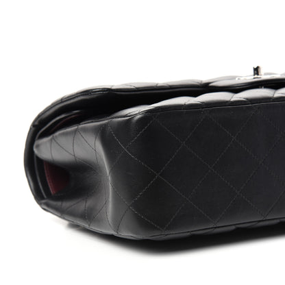 Chanel Lambskin Quilted Jumbo Double Flap Black 8 of 10