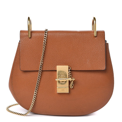 Chloe Grained Lambskin Drew Shoulder Bag Caramel 1 of 12