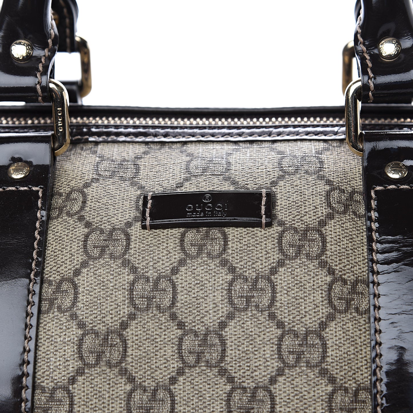 GG Plus Monogram Medium Joy Boston Dark Brown