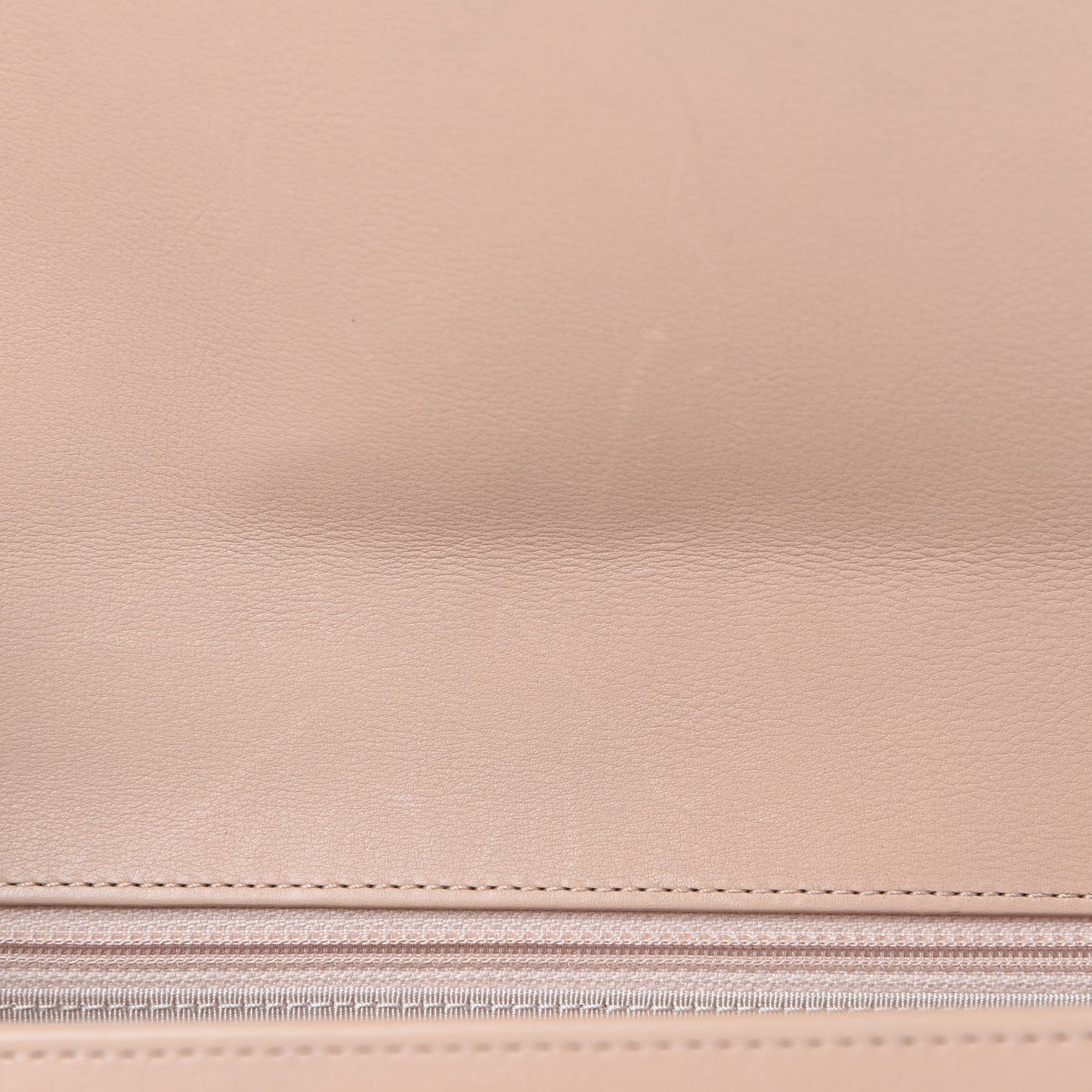 Lambskin Quilted Flap Beige