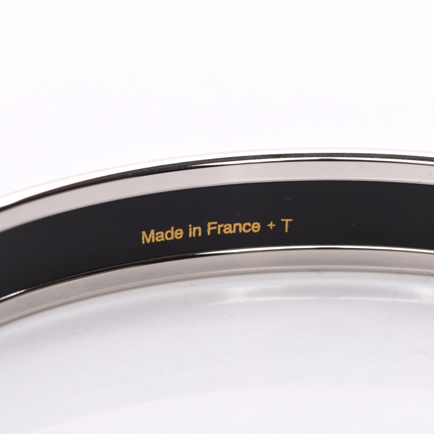 Enamel Printed Narrow Caleche Bracelet 65 Rouge H