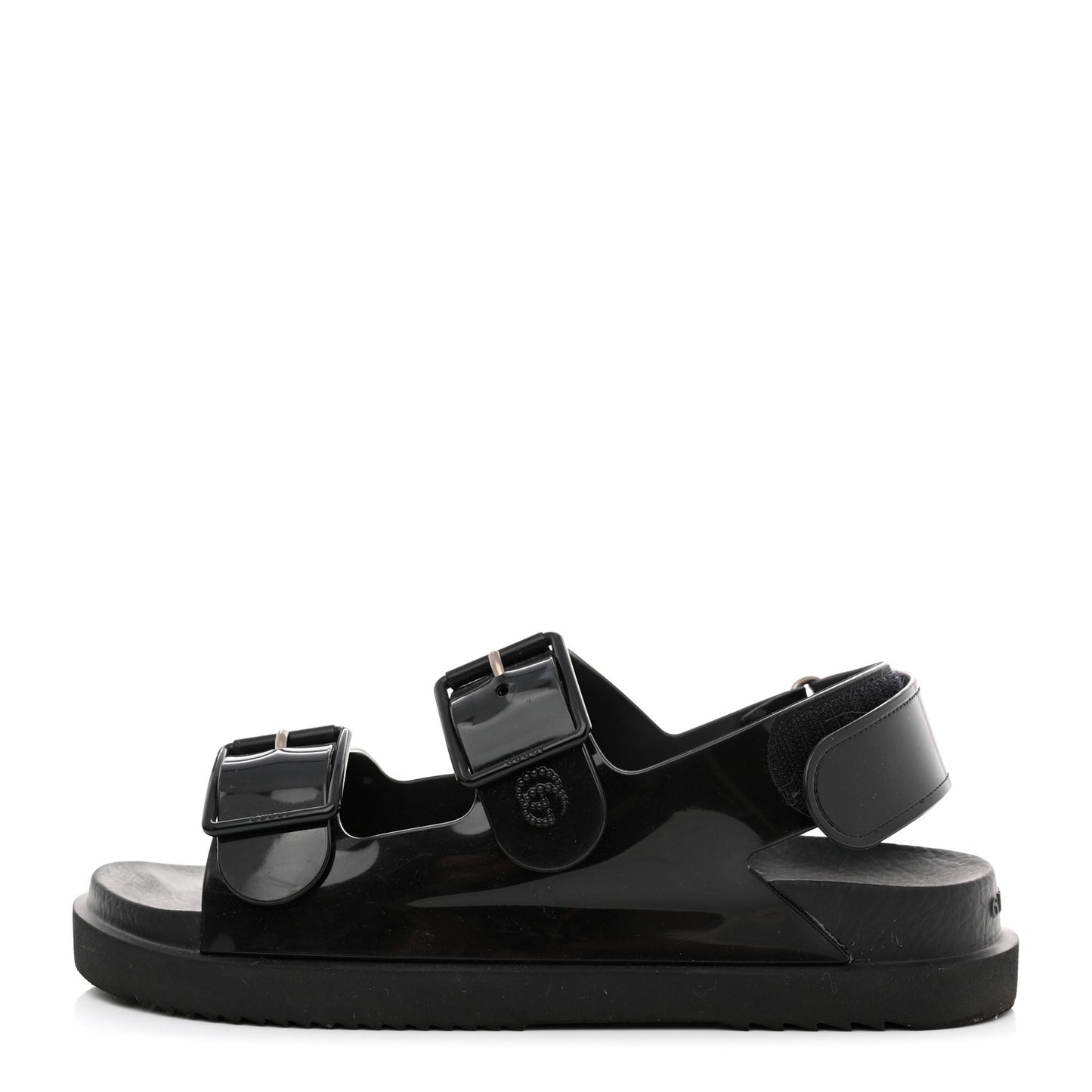 Rubber Mini Double G Womens Isla Dad Sandals 38 Black