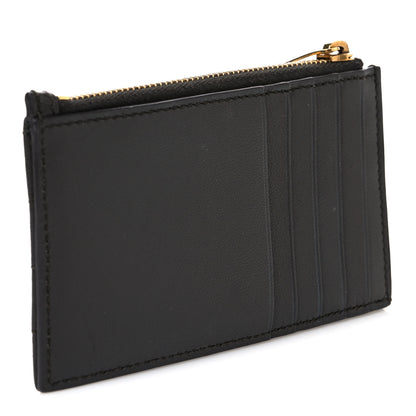 Saint Laurent Calfskin Monogram 5 Fragments Zip Pouch Card Holder Fog 3 of 7