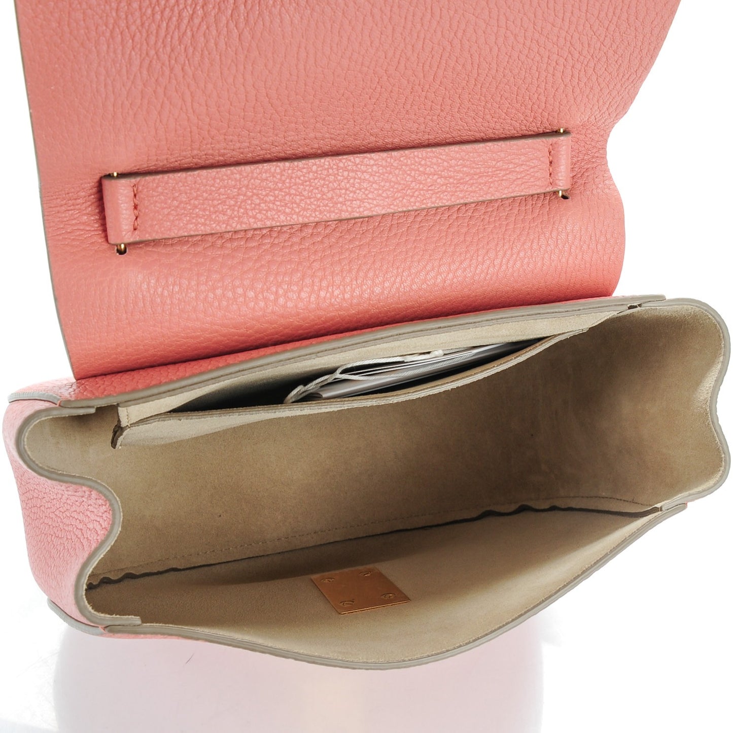 Grained Lambskin Drew Shoulder Bag Misty Rose