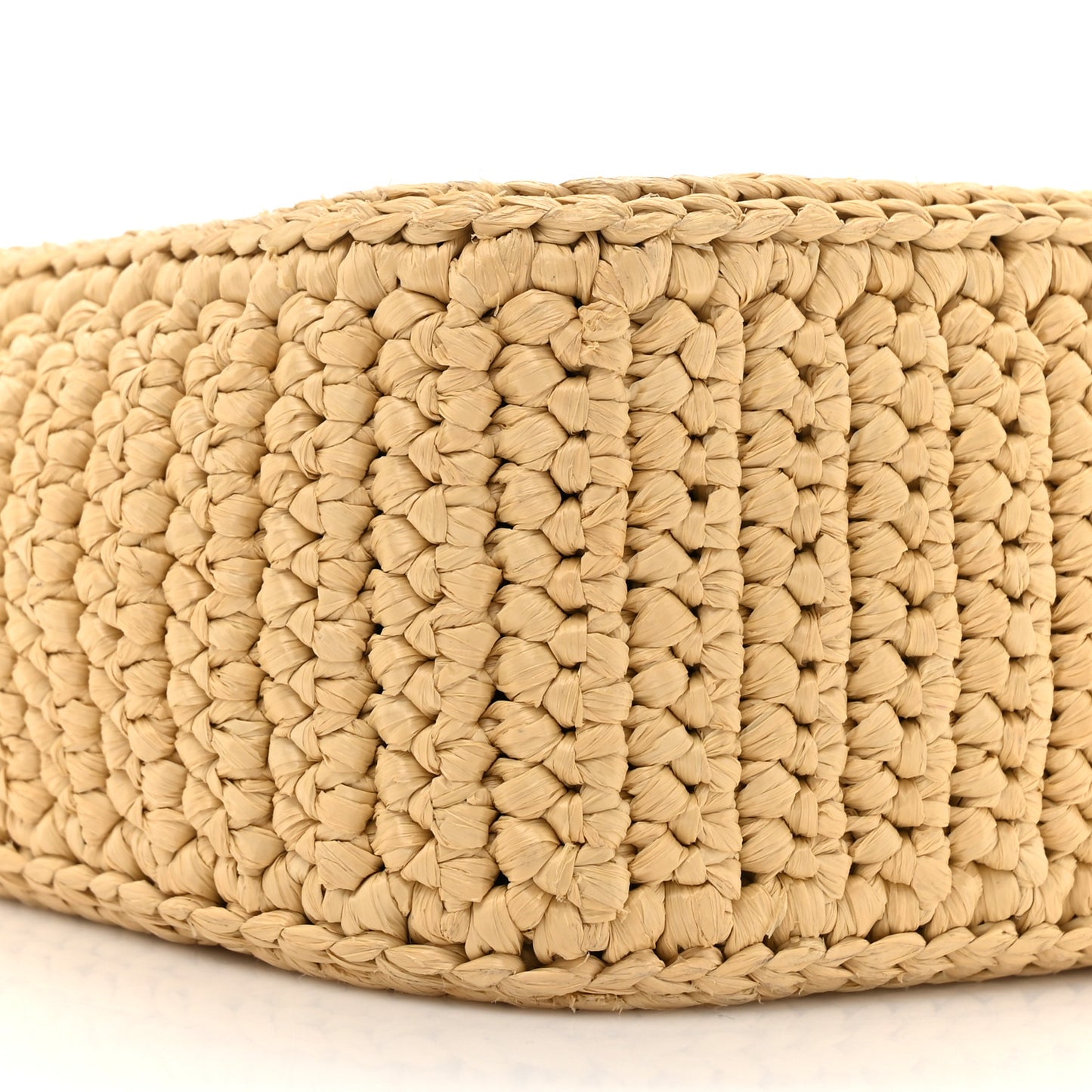 Yarn Raffia Effect Crochet Re-Edition 2005 Shoulder Bag Naturale