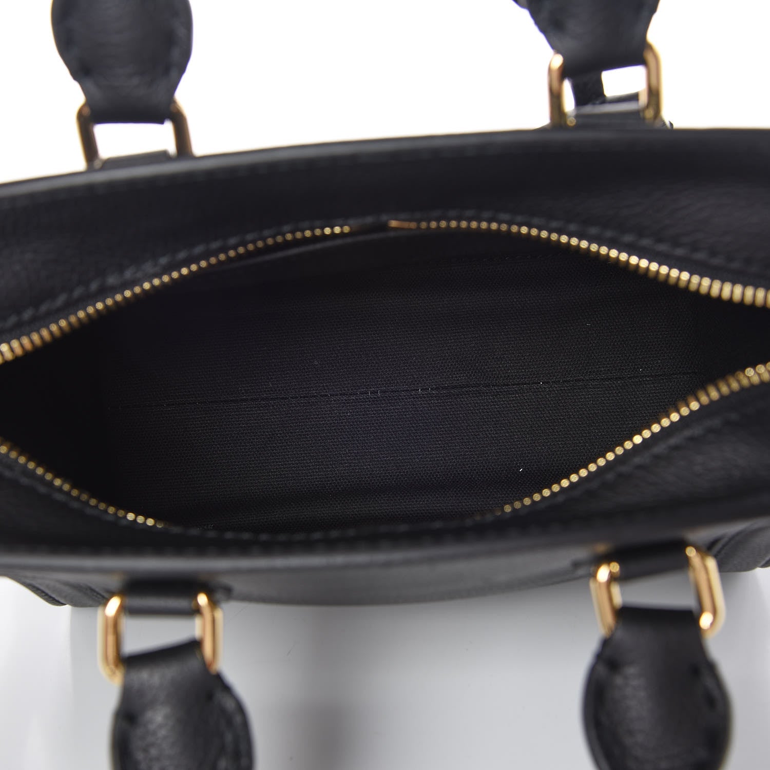 Alexander McQueen Pebbled Calfskin Mini Padlock Tote Black 7 of 9