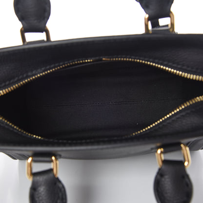 Alexander McQueen Pebbled Calfskin Mini Padlock Tote Black 7 of 9
