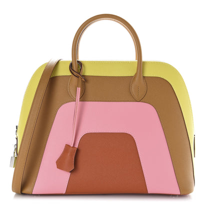 Hermes Epsom 1923 Sunrise Bolide 30 Lime Sesame Rose Confetti Terre Battue 1 of 13