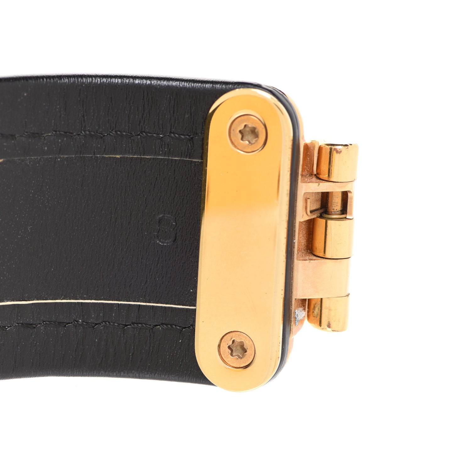 Chevre Suhali Lock Bracelet Black
