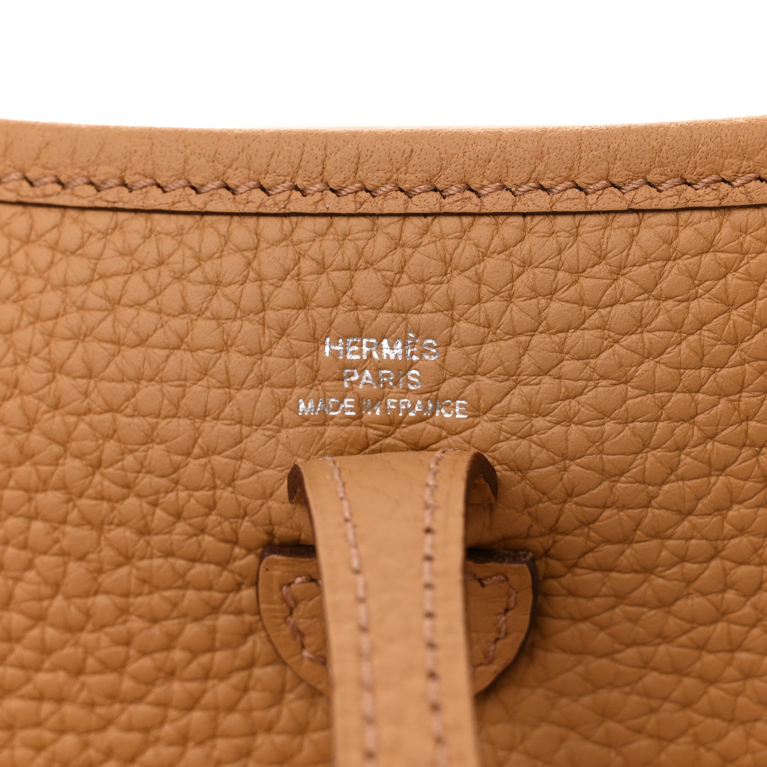 Hermes Taurillon Clemence Evelyne TPM Biscuit 6 of 11