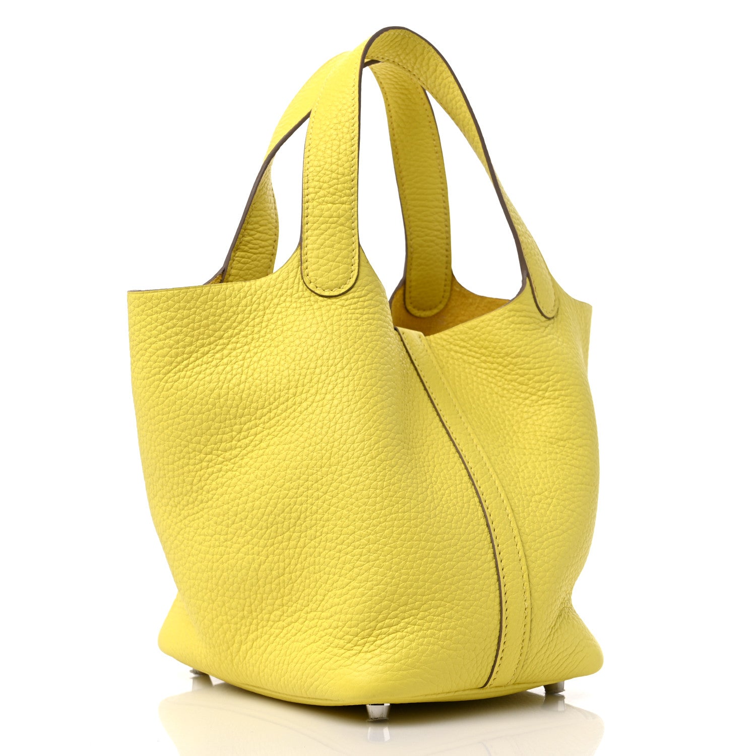 Hermes Taurillon Clemence Picotin Lock 18 PM Lime 3 of 11