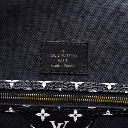 Louis Vuitton Monogram Giant Crafty Neverfull MM Creme Rouge Black 8 of 10
