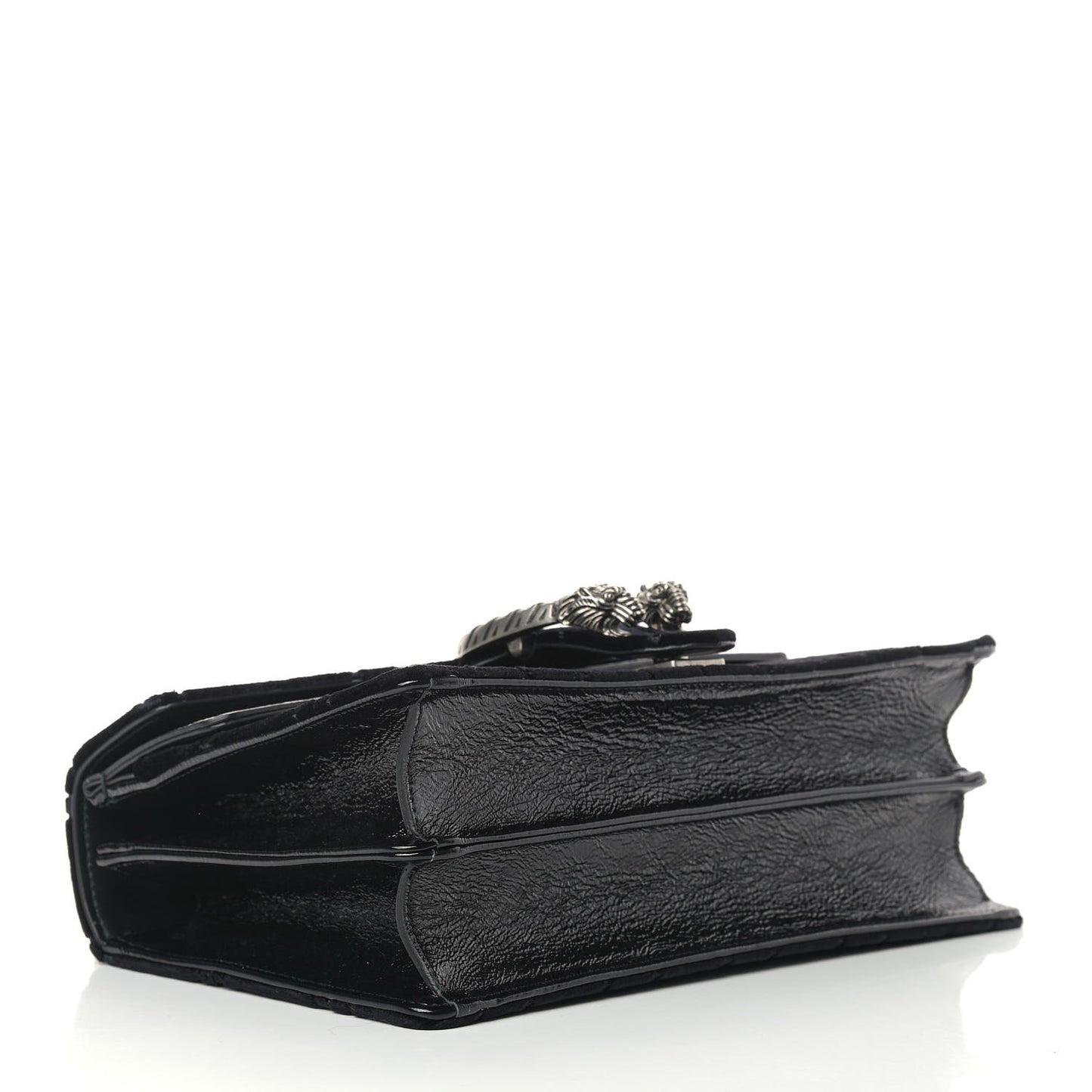 Velvet GG Monogram Small Dionysus Shoulder Bag Black