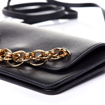 Chloe Smooth Calfskin Drew Bijou Clutch Black 7 of 10