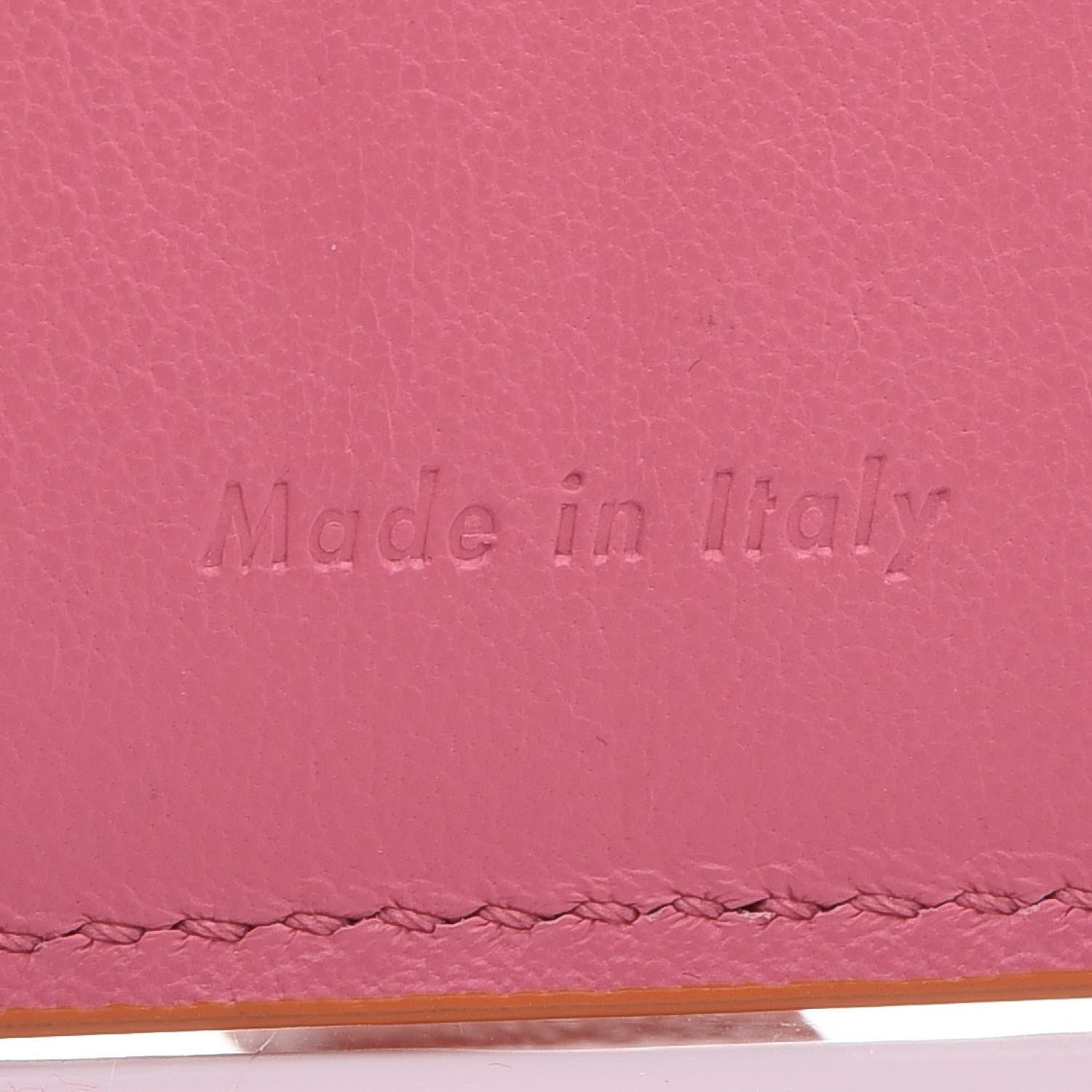 Celine Grained Calfskin Medium Multifunction Strap Wallet Orange 7 of 11