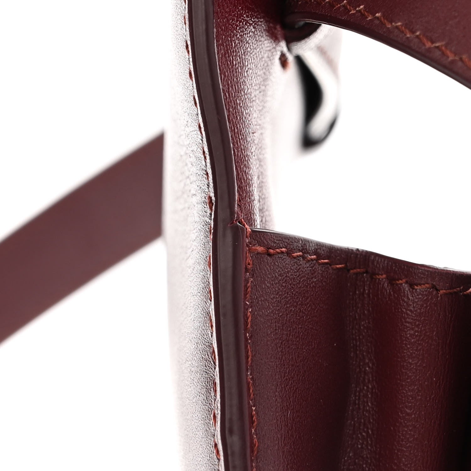 Celine Box Calfskin Small Classic Box Flap Bag Burgundy 14 of 18