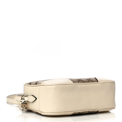 Gucci Monogram Dollar Calfskin Mini Bree Messenger Bag Beige Ebony Avoire 4 of 14