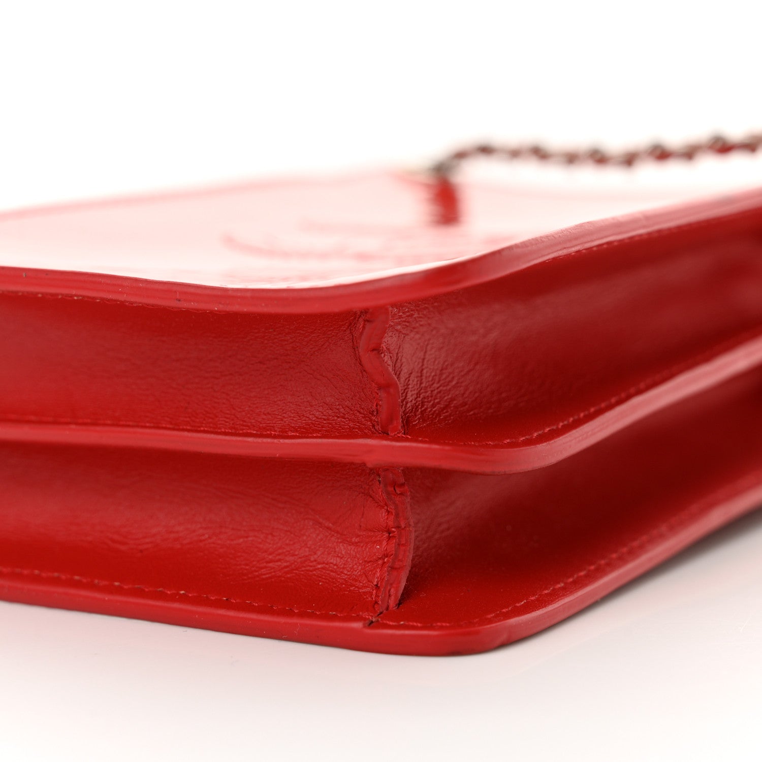 Chanel Patent Crossbody CC Phone Holder Red 10 of 12