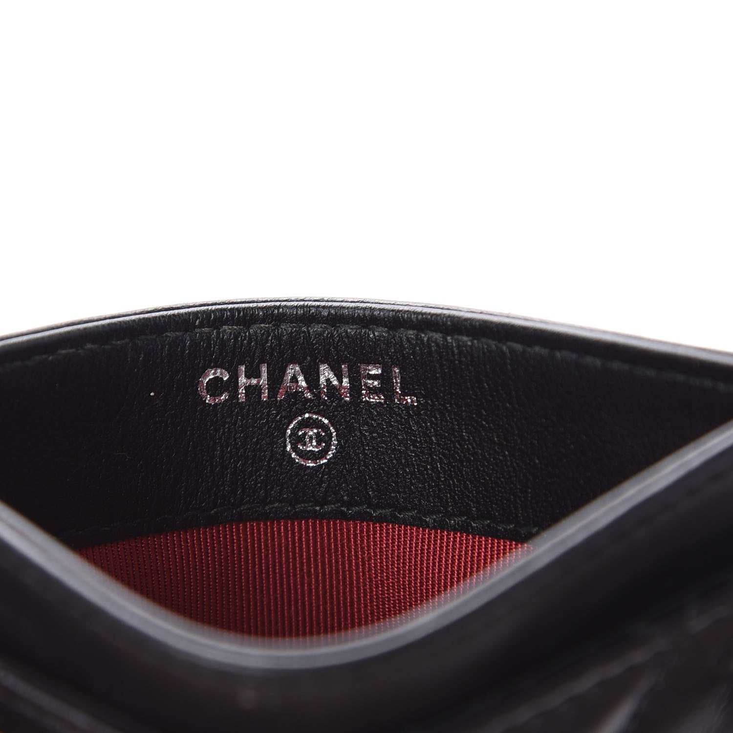 Chanel Aged Calfskin Quilted Gabrielle Card Holder Black 7 of 9