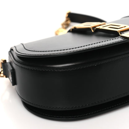 Versace Calfskin Medium Greca Goddess Shoulder Bag Black 8 of 9