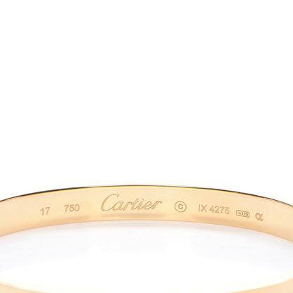 Cartier 18K Yellow Gold LOVE Bracelet 17 4 of 8
