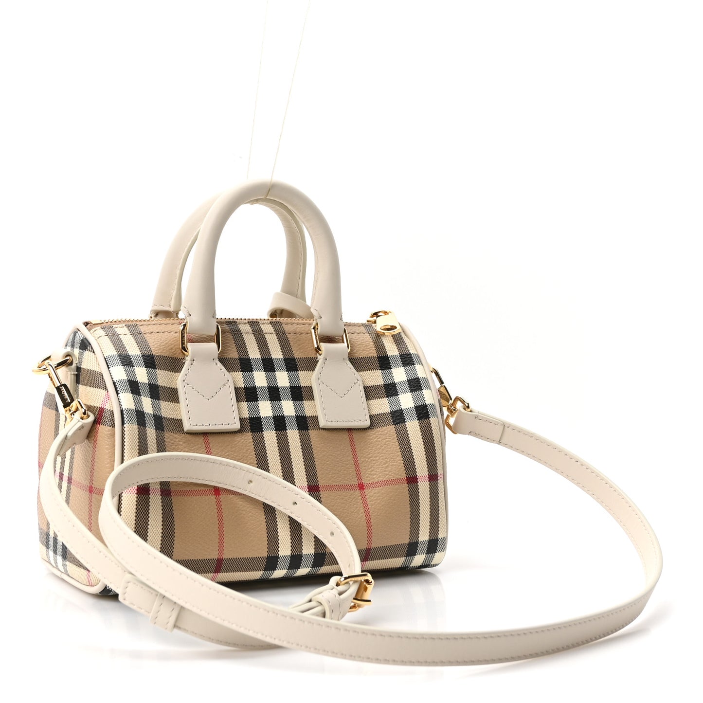 Vintage Check Mini Bowling Bag Soap Beige