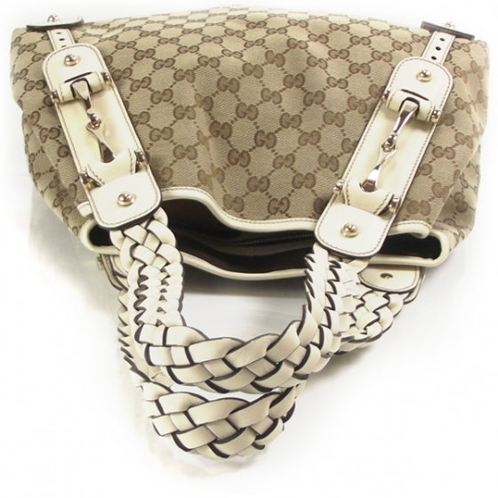 Gucci Canvas Leather Medium Pelham Tote 5 of 10