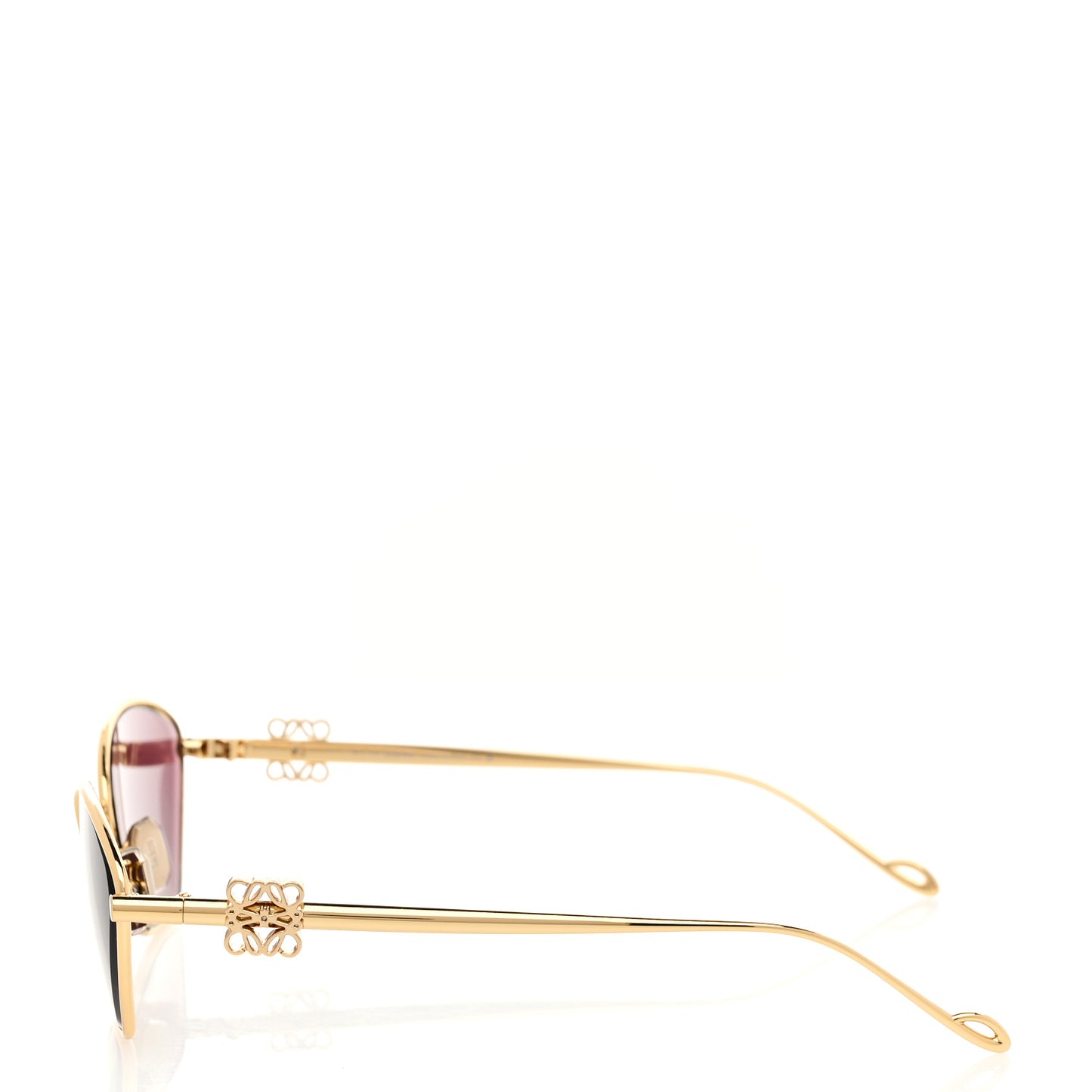 Metal Anagram Hexagonal Sunglasses LW40115U Smoke Moka Gold