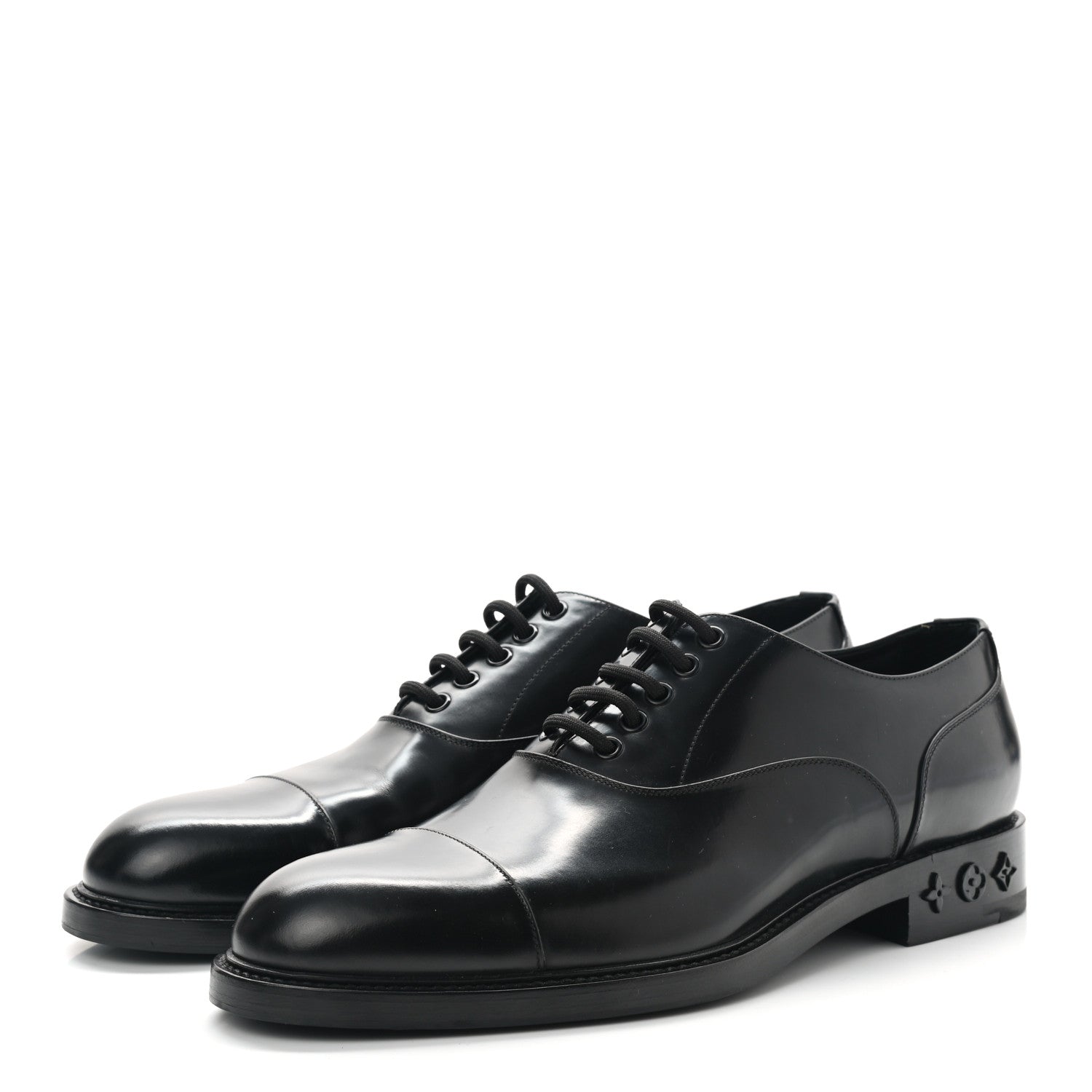 Louis Vuitton Calfskin Mens Vendome Flex Derby 9 Black 3 of 9