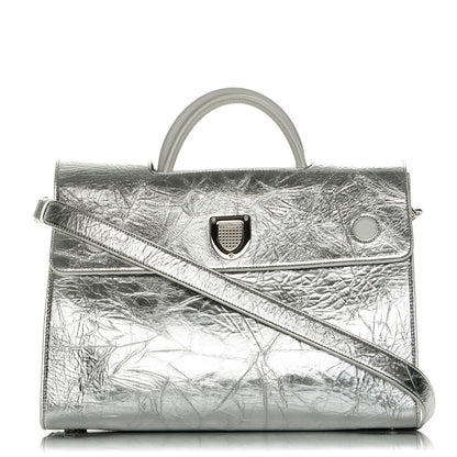Christian Dior Metallic Calfskin Large Diorever Flap Silver 1 of 7