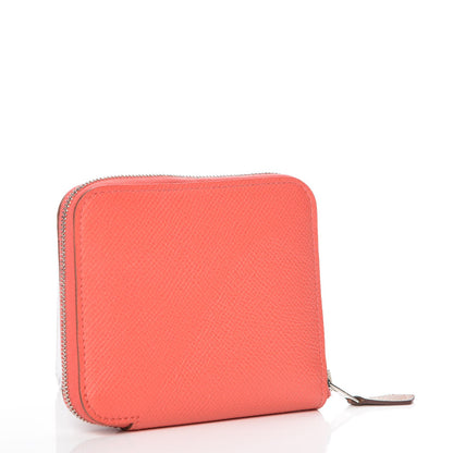 Hermes Epsom Silk'in Compact Wallet Rose Jaipur 3 of 8