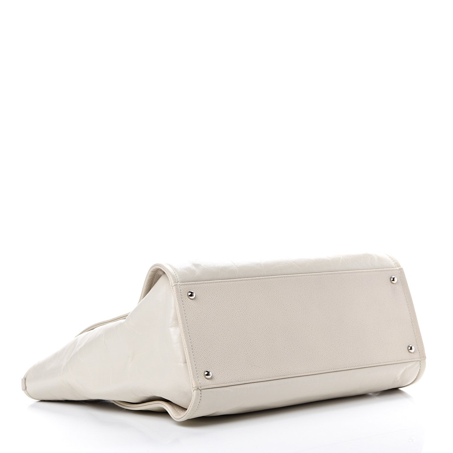 Chanel Glazed Calfskin Medium Deauville Tote Ivory 3 of 10