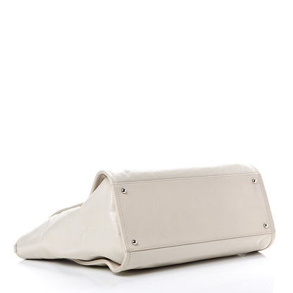 Chanel Glazed Calfskin Medium Deauville Tote Ivory 3 of 10