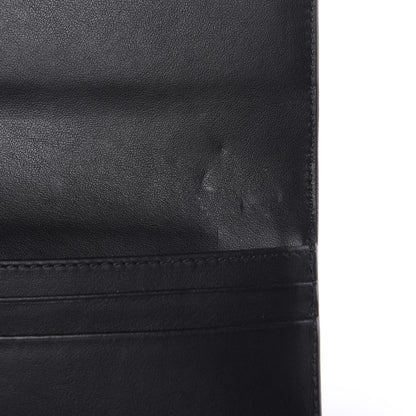 Burberry Grainy Calfskin Ashton Continental Flap Wallet Black 6 of 9