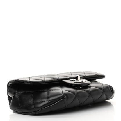Chanel Calfskin Quilted CC Uniform Flap Belt Bag Black 4 of 13