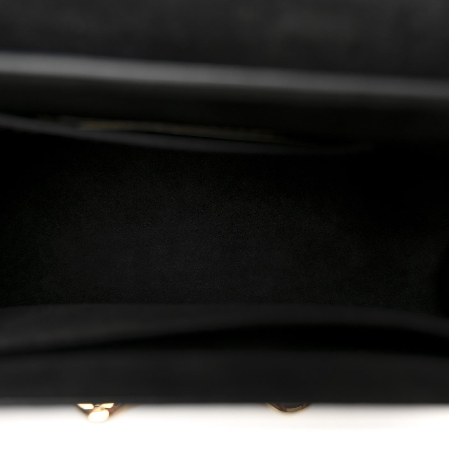 Calfskin Lace Flower Inlay Twist Shoulder Bag MM Navy Black