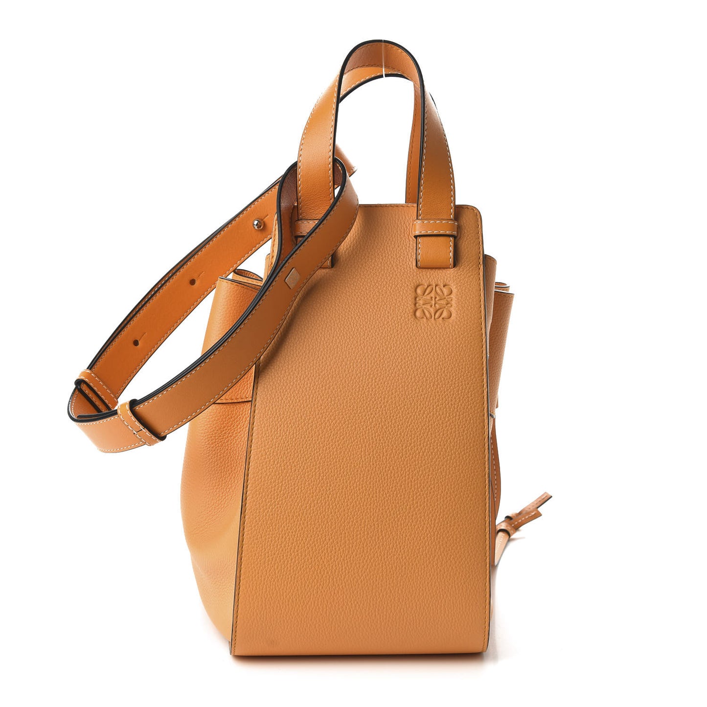 Calfskin Medium Hammock Shoulder Bag Mandarin