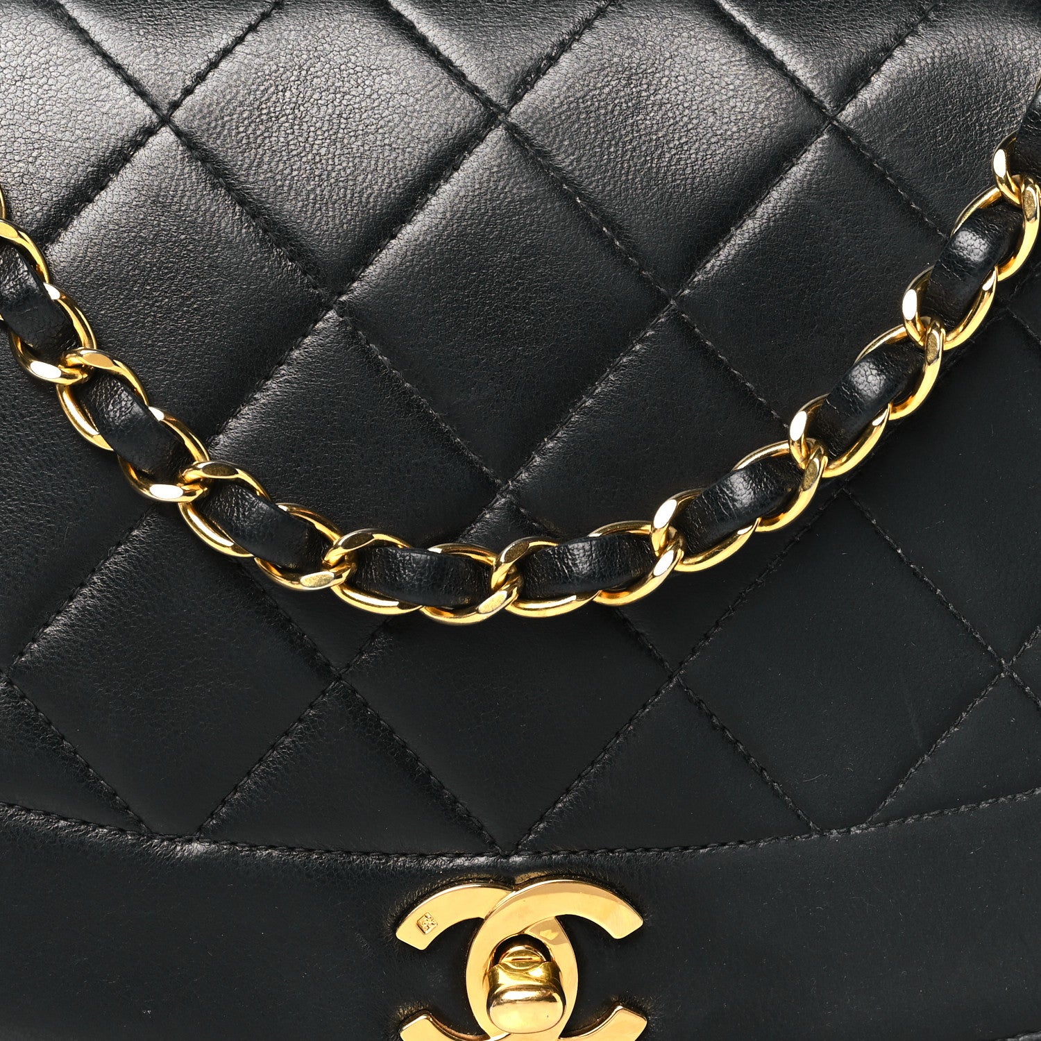 Chanel Lambskin Quilted Medium Single Flap Black 7 of 9