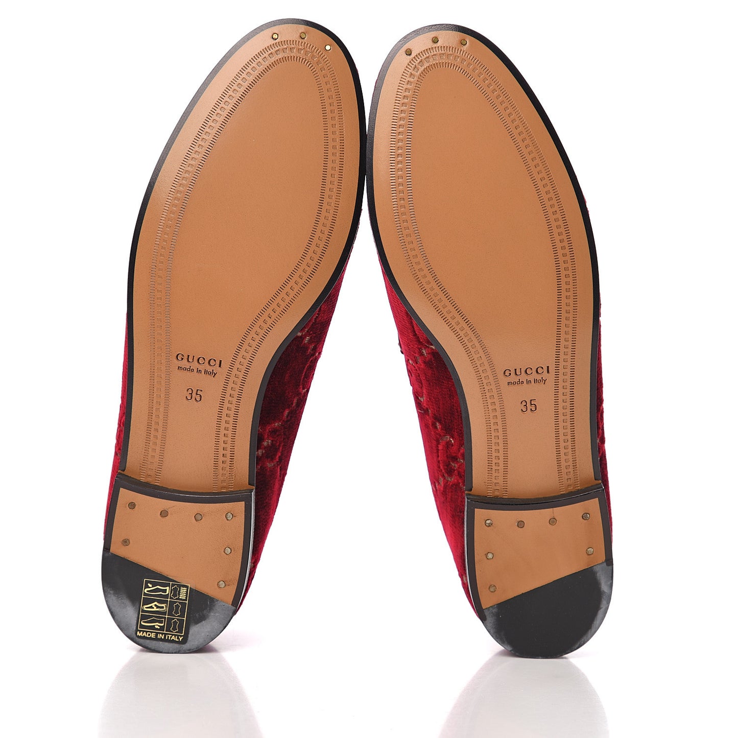 Velvet Malaga Kid GG Monogram Horsebit Womens Jordaan Loafers 35 Red Cipria Romantic Cerise