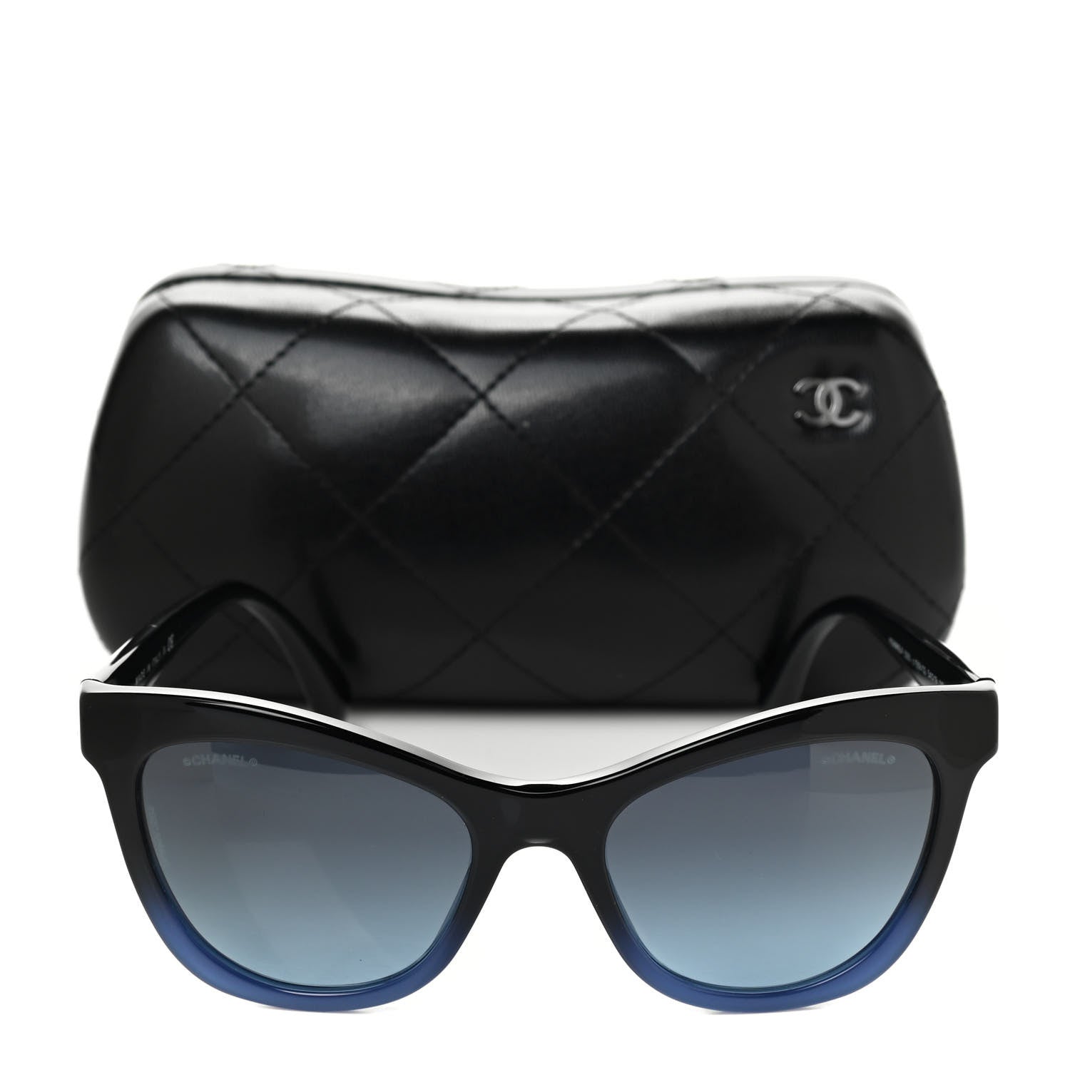 Chanel Acetate CC Cat Eye Summer Sunglasses 5350 Black 8 of 8
