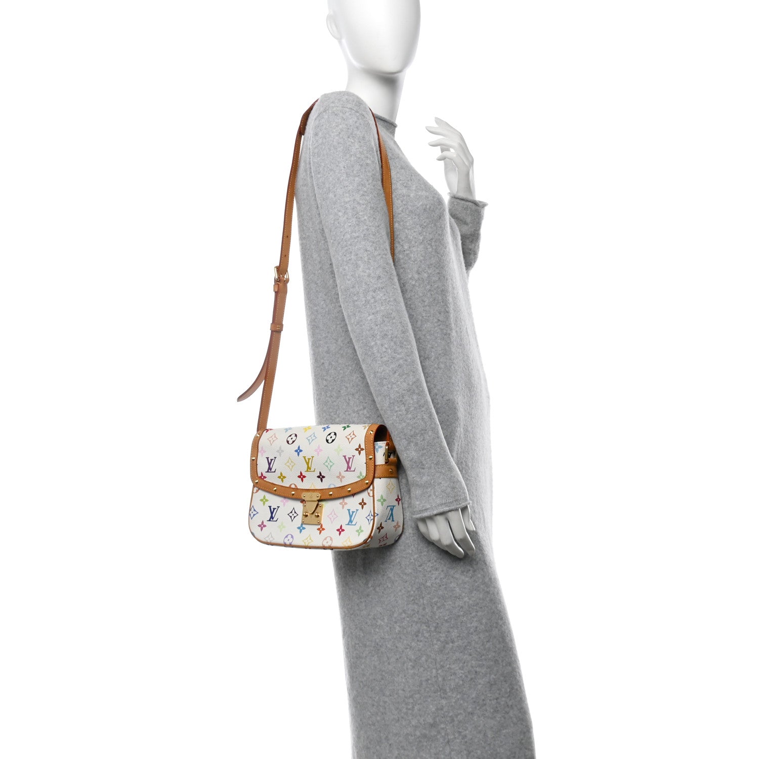 Louis Vuitton Monogram Multicolor Sologne White 2 of 12