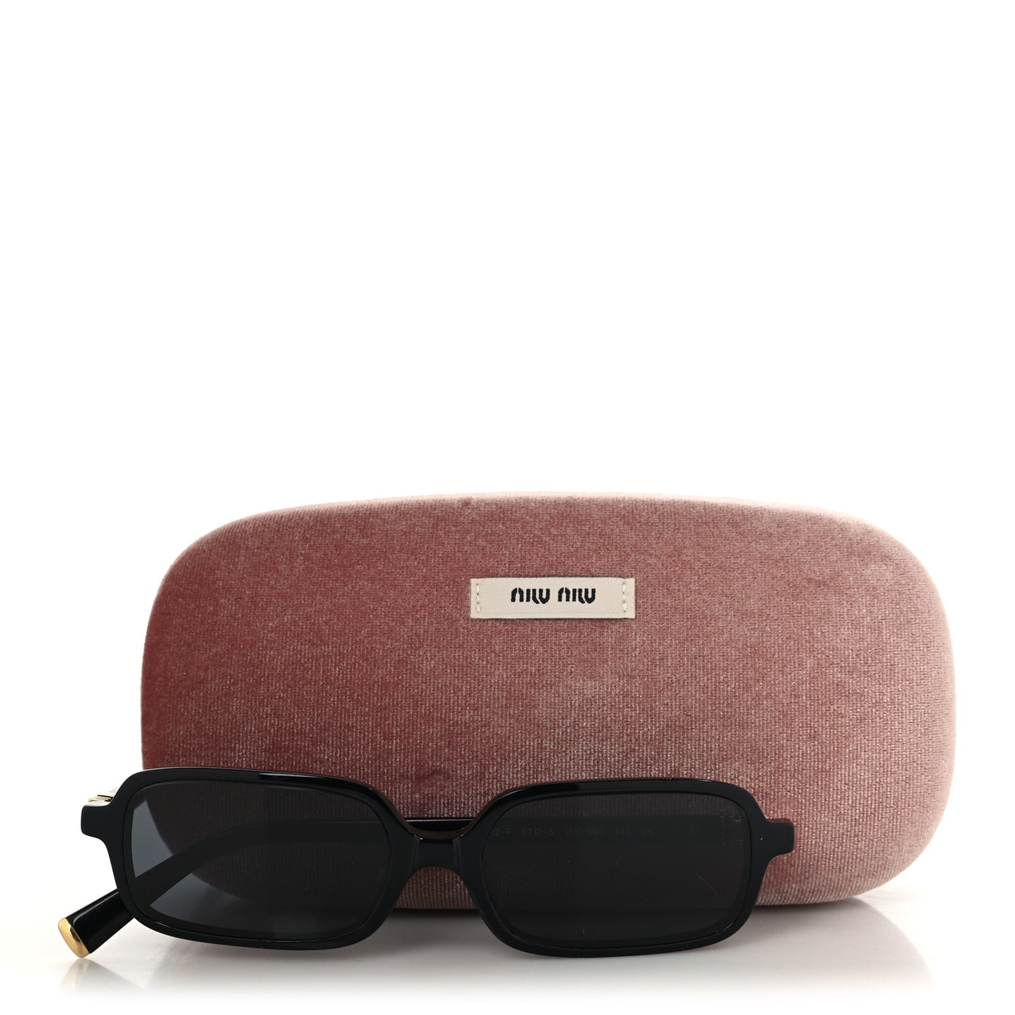 Acetate Rectangle Regard Sunglasses SMU11Z-F Black