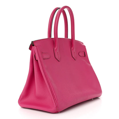 Hermes Chevre Mysore Birkin 30 Rose Shocking 3 of 14